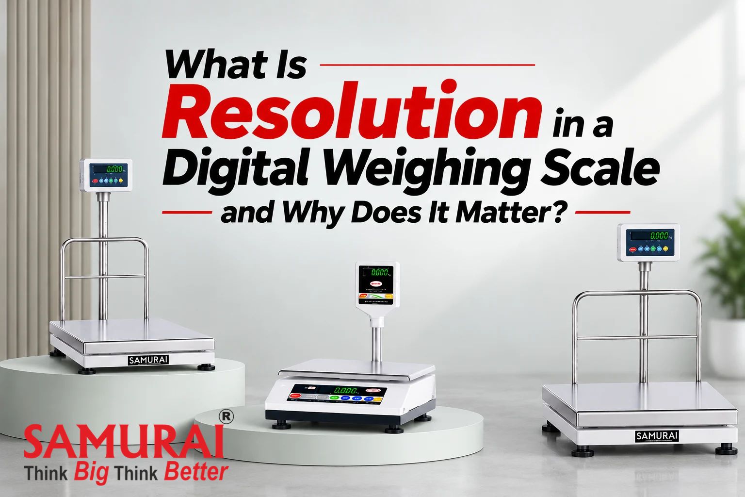 Resolution in a Digital Weighing Scale